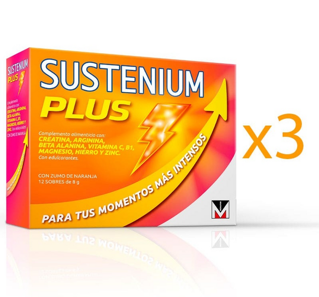 Sustenium Multivitamínico Plus Sobres 8 gr 3x12