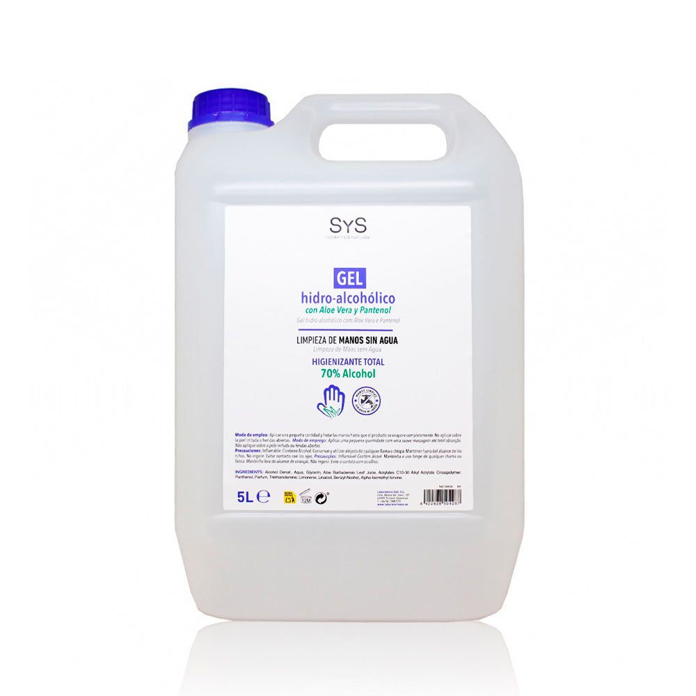 SYS Gel hidroalcohólico con aloe vera y pantenol 5000 ml