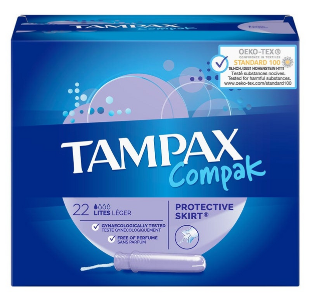 Tampax Tampones Compak Ligeros 22 Uds