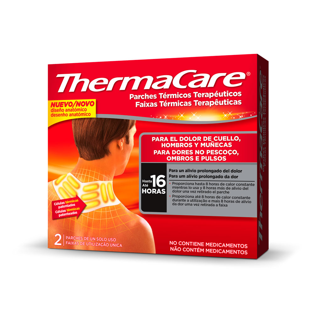 Thermacare Cervical - 2 parches térmicos terapéuticos