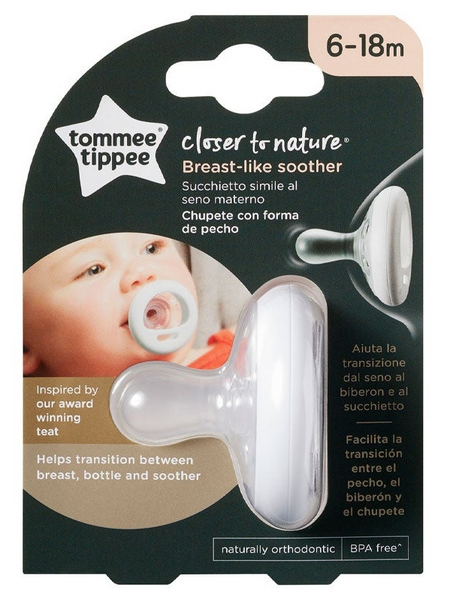 Tommee Tippee Chupete con Forma de Pecho Closer to Nature 6-18m