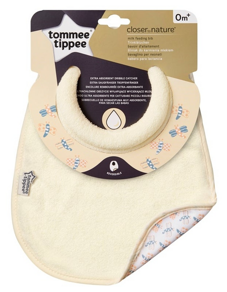 Tommee Tippee Closer To Nature Babero para Lactancia Reversible 0m+