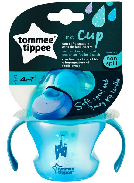 Tommee Tippee Explora First Cup Taza con Asas +4m Azul 150 ml