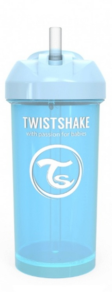 Twistshake Straw Cup +12 m 360 ml Negro 1 ud