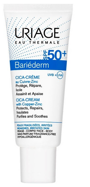 Uriage Bariederm Cica-Crema Reparadora con Cu-Zn SPF50+ 40 ml