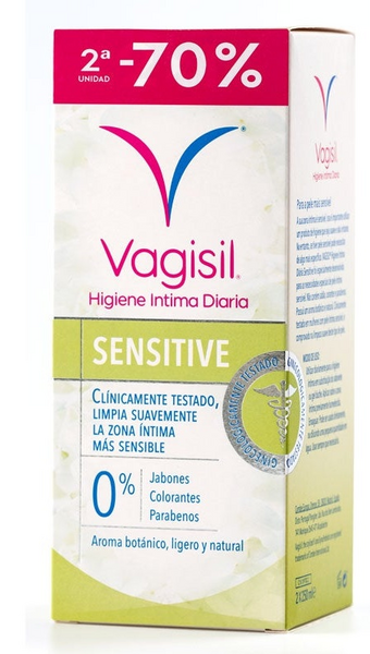 Vagisil Gel Higiene Íntima Sensitive 2x250 ml