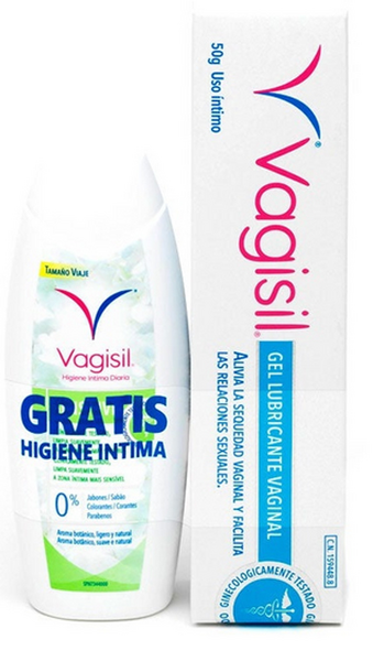 Vagisil Gel Lubricante Vaginal 50 gr +Higiene Íntima Tamaño Viaje 50 ml
