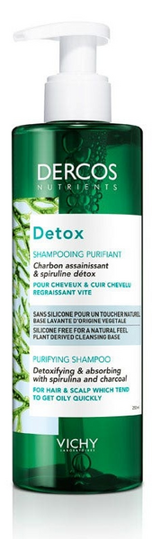 Vichy Dercos Champú Detox Purificante Nutrients 250 ml