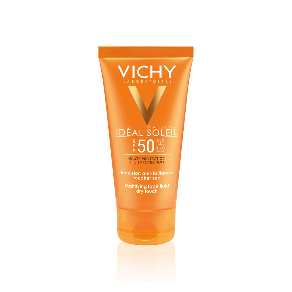 Vichy Ideal Soleil Emulsión facial tacto seco FPS50 50 ml