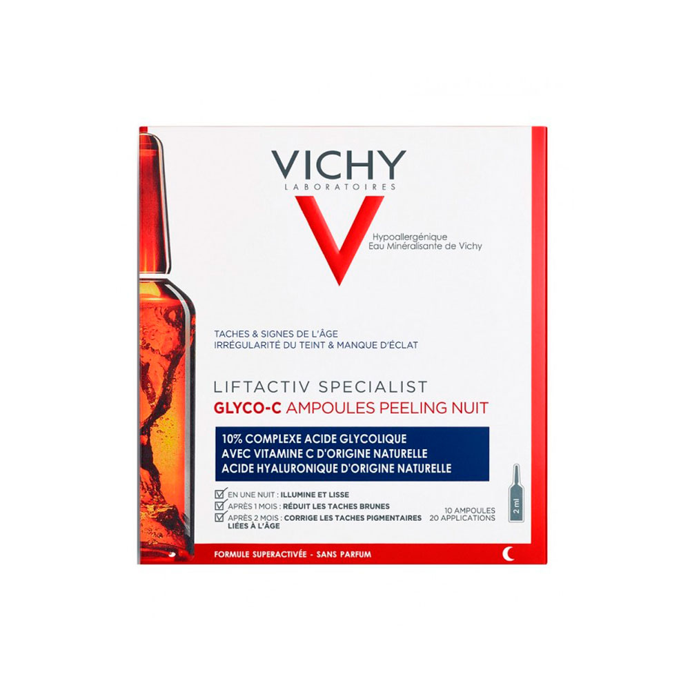 Vichy Liftactiv Glyco C noche 10 ampollas