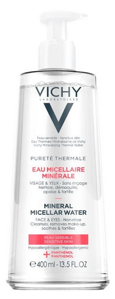 Vichy Purete Thermale 3 en 1 Solución Micelar Ojos y Pieles Sensibles 400 ml
