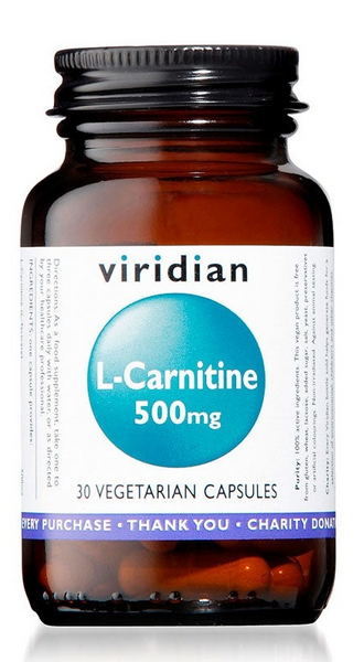Viridian L-Carnitina 500mg 30 Cápsulas Vegetales