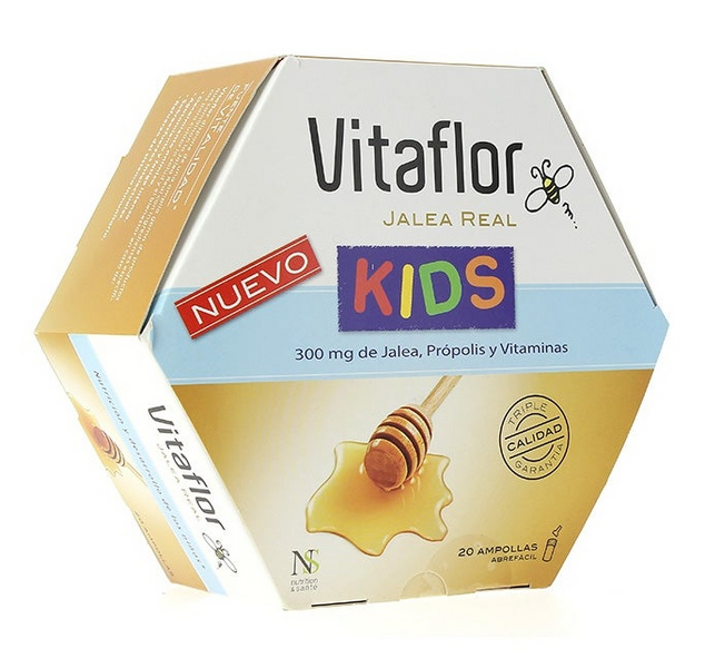 Vitaflor Kids Jalea Real 20 Ampollas