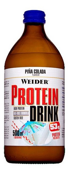 Weider Bebida de Proteínas Sabor Piña Colada 500 ml