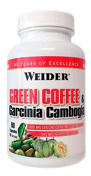Weider  Café Verde & Garcinia Cambogia 90 Cápsulas