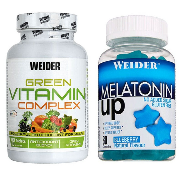 Weider Green Vitamin Complex 90 Tabletas + Gummie Up Revolution 60 Gominolas
