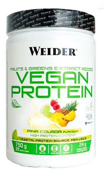 Weider Proteína Vegana Sabor Piña Colada 750 gr