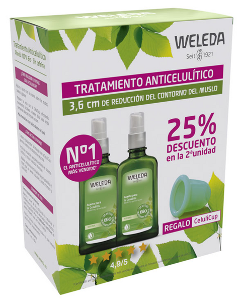 Weleda Tratamiento Anticelulítico Aceite Abedul 2x100 ml