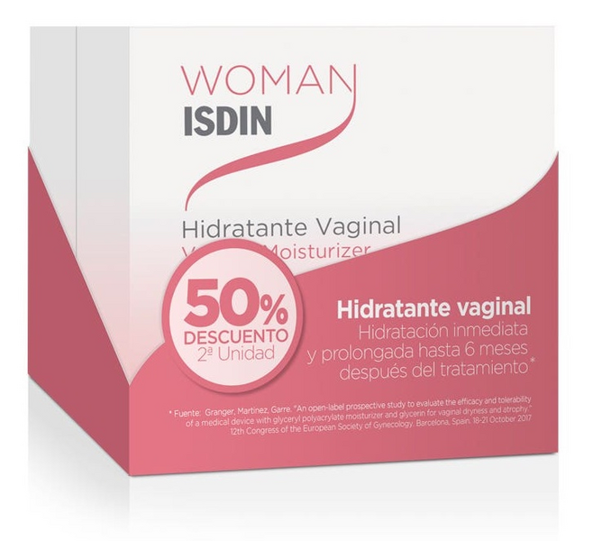 Woman Isdin Duplo Hidratante Vaginal 6ml 2ª ud 50% descuento