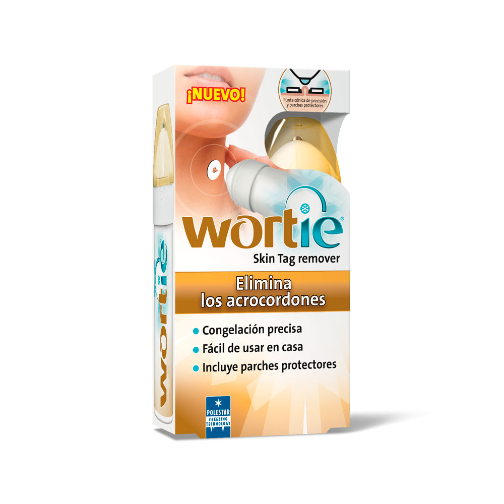 Wortieskin Tag Remover + Parche Protector tubo 50 ml + 6 parches