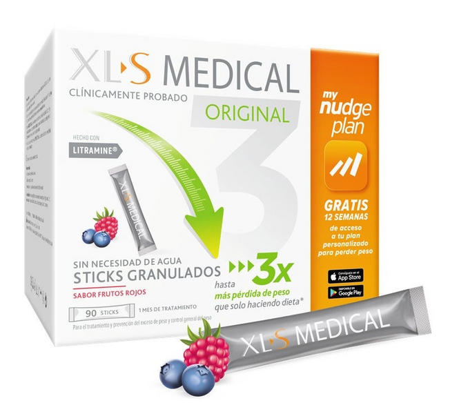 XLS Nuevo Medical 90 Sticks Sabor Frutos Rojos
