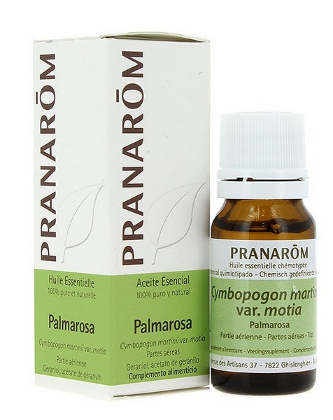 Aceite Esencial de Palmarosa Pranarom 10 ml.