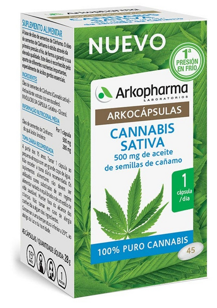 Arkopharma Arkocápsulas Cannabis Sativa 45 Cápsulas