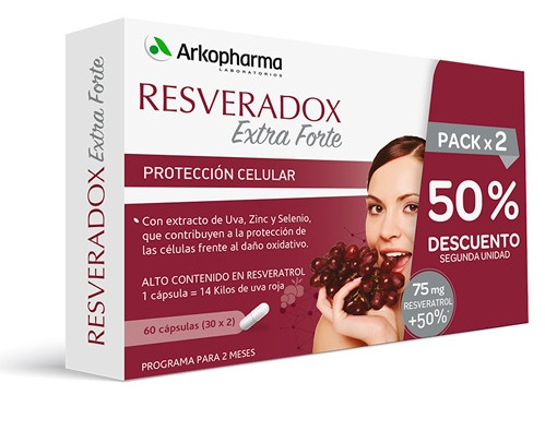 Arkopharma Resveradox Extra Forte 30 Cápsulas + Resveratrol 30 Cápsulas