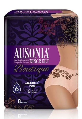 Ausonia Discreet Boutique Plus Talla G 8 uds