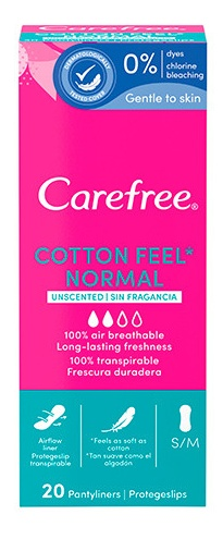 Carefree Protege Slip Normal Cotton Transpirable 20 uds