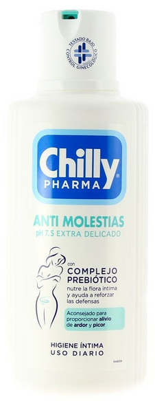 Chilly Pharma Gel Higiente Íntima Anti-Molestias pH 7.5 450 ml