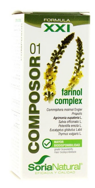 Composor 1 Farinol Complex 30ml Soria Natural SXXI