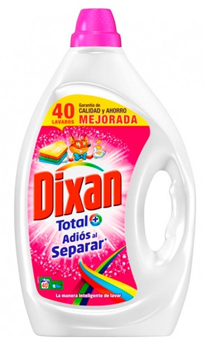 Dixan Total Adios al Separar Detergente Líquido 40 Dosis