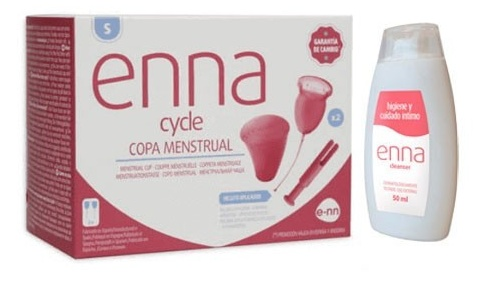 Enna Cycle Copa Menstrual Talla S 2 uds + Aplicador + Limpiador REGALO