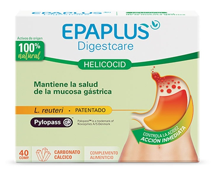 Epaplus Digestcare Helicocid 40 Comprimidos