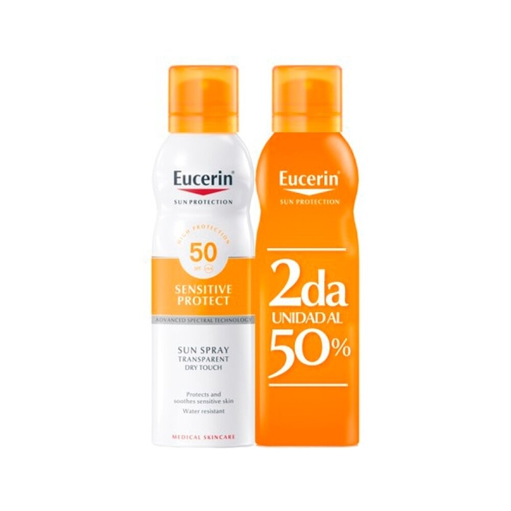 Eucerin Duplo Sun Protection Spray Transparente Toque Seco SPF50+ 2x200 ml