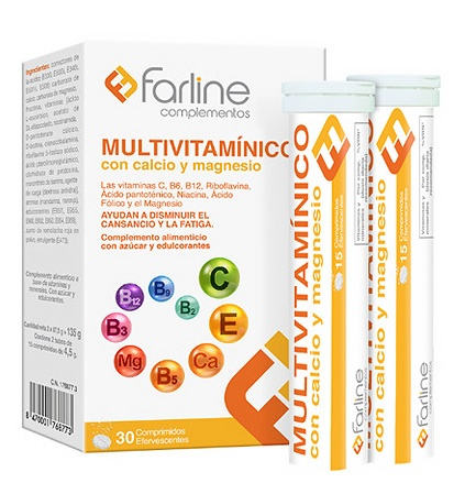 Farline Multivitamínico Efervescente 30 Comprimidos