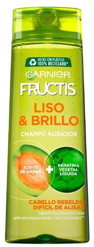 Garnier Fructis Champú Fortificante Liso y Brillo 360 ml