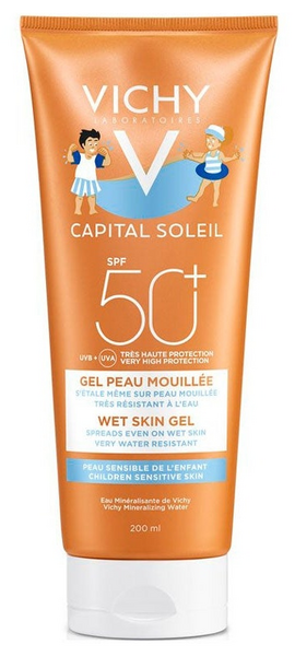 Gel Wet Skin SPF50+ Niños Capital Soleil Vichy 200ml