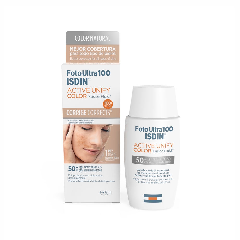 ISDIN Fusion Fluid Foto Ultra 100 Active Unify Color SPF50+ 50 ml