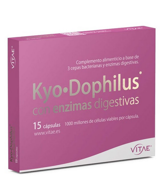 Kyo-Dophilus con Enzimas Digestivas Vitae 15 Cápsulas