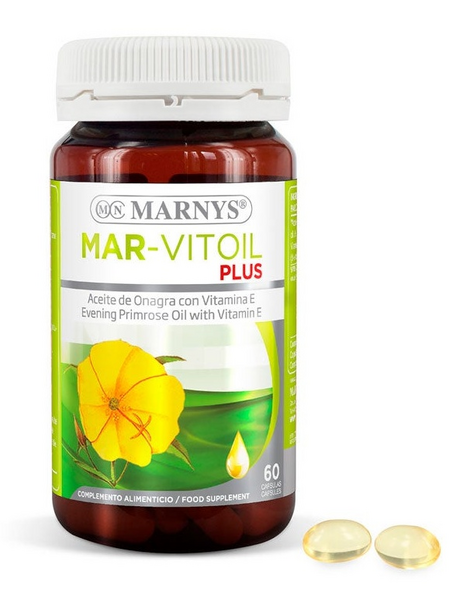 Mar-Vitoil Aceite de Onagra 500mg+Vitamina E Marnys 150 Cápsulas