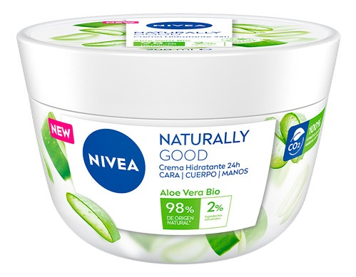 Nivea Naturally Good Crema Hidratante Cuerpo y Manos Aloe Vera 200 ml