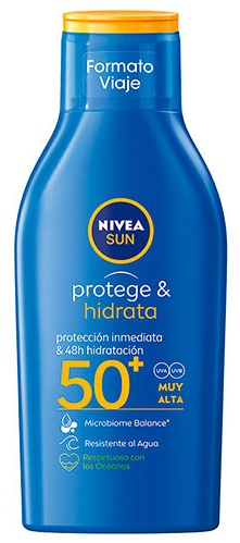 Nivea Sun Protege & Hidrata Loción Solar Tamaño Viaje SPF50+ 100 ml