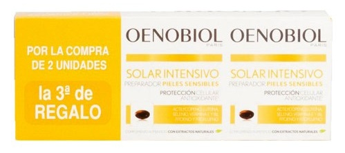 Oenobiol Solar Intensivo Nutriproteccion Pieles Claras 3x30 Cápsulas