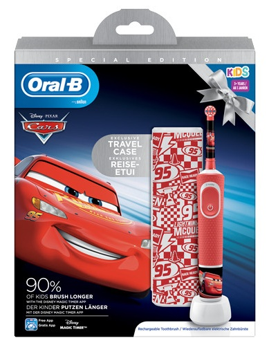 Oral-B Kids Pack Cepillo Eléctrico Cars Disney + Estuche de Viaje