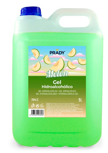 Prady Gel Hidroalcohólico Aroma Melón 5 L