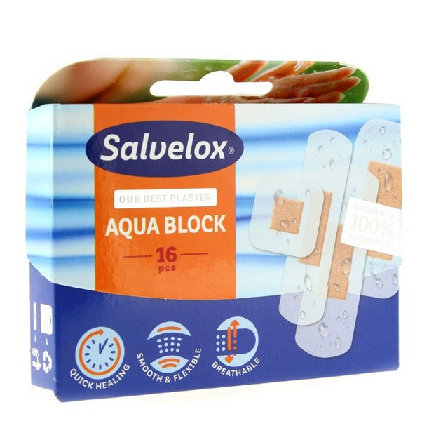 Salvelox Aqua Block Apósitos Cura Rapid 16 uds