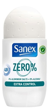 Sanex Zero% Desodorante Roll-On Extra Control 50 ml