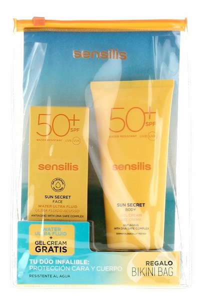 Sensilis Ultra Fluido Acuoso Facial Sun Secret SPF50+ 40 ml + Gel Crema SPF50+ 200 ml REGALO